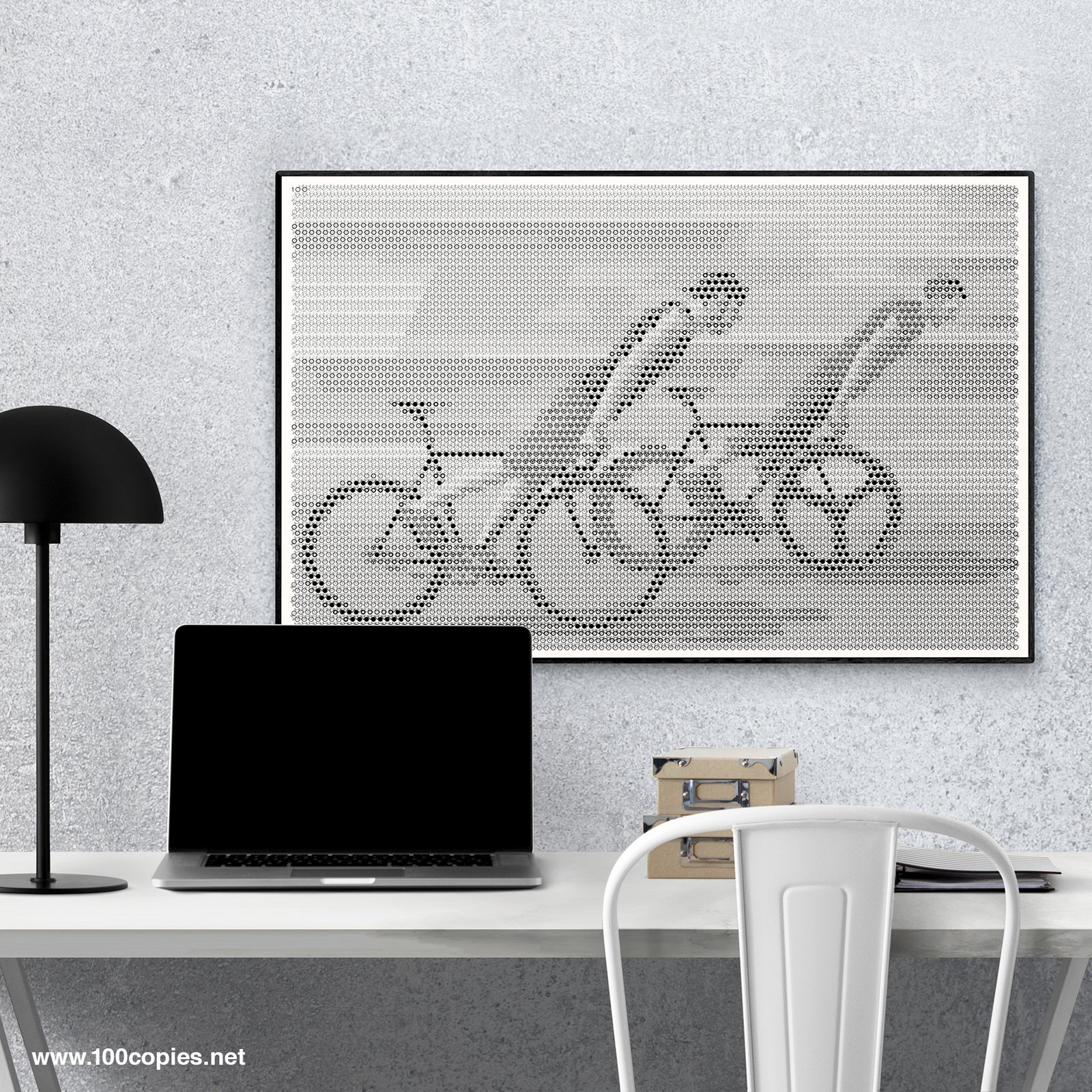 版画 リトグラフ「BICYCLE 」 Rad Mountain Bike Original Painting – RADICAL RICK